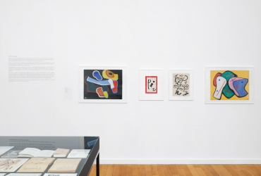 Raoul Hausmann et les poésie expérimentales, vue d'exposition, Musée d'art contemporain de la Haute-Vienne, 2019, Photo: Aurélien Môle 